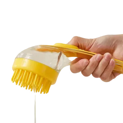 Silicone Pet Bath Brush with Shampoo Dispenser
