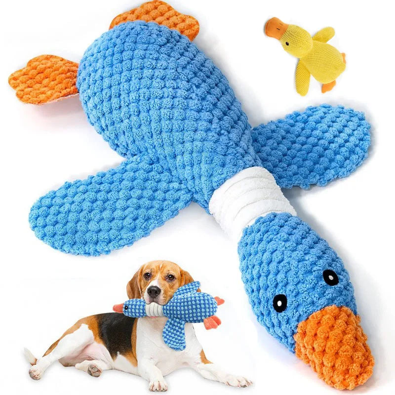 Interactive Squeaky Plush Chew Toy for Dogs & Cats