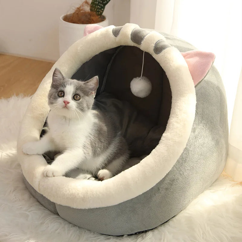 Deep Sleep Cat Cave Bed for Cats & Small Dogs