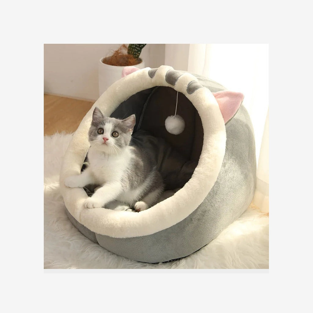 Deep Sleep Cat Cave Bed for Cats & Small Dogs