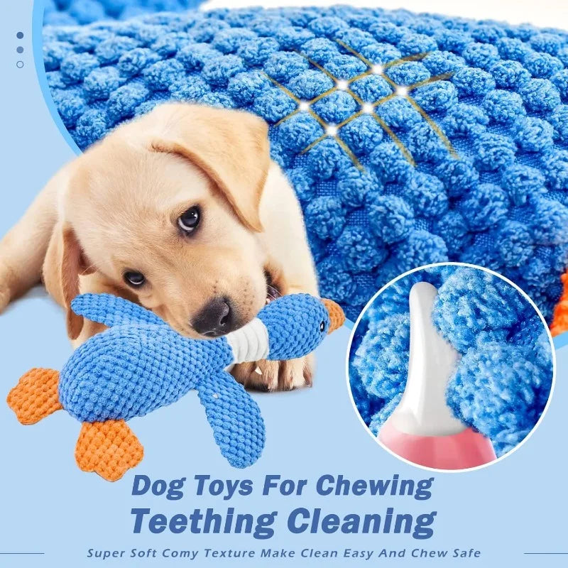 Interactive Squeaky Plush Chew Toy for Dogs & Cats