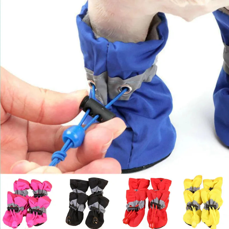 Waterproof Anti-Slip Dog Rain Boots