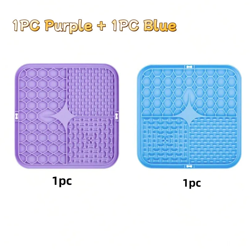 Silicone Lick Mat for Dogs & Cats – Slow Feeder Pad