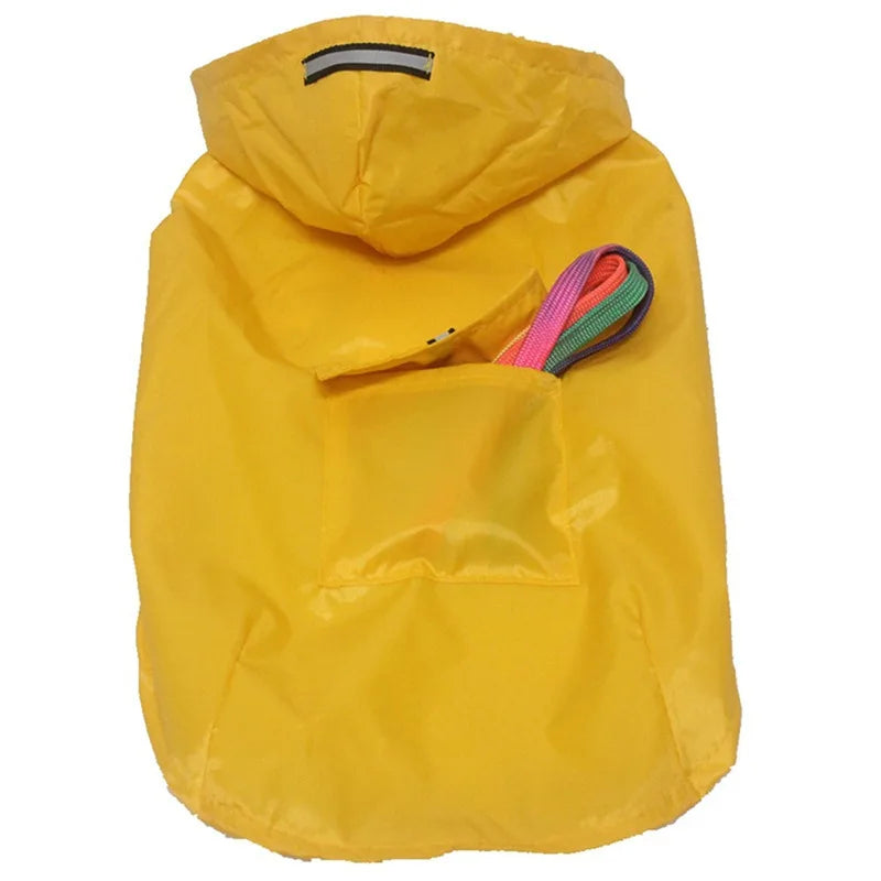 Waterproof Hooded Dog Raincoat