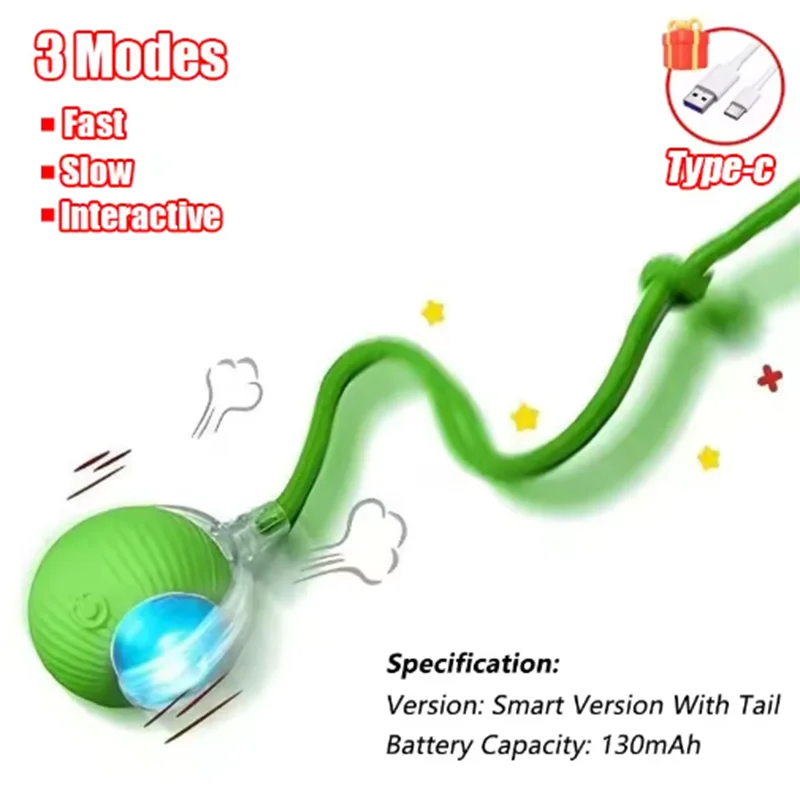 Smart Interactive Rolling Cat Ball