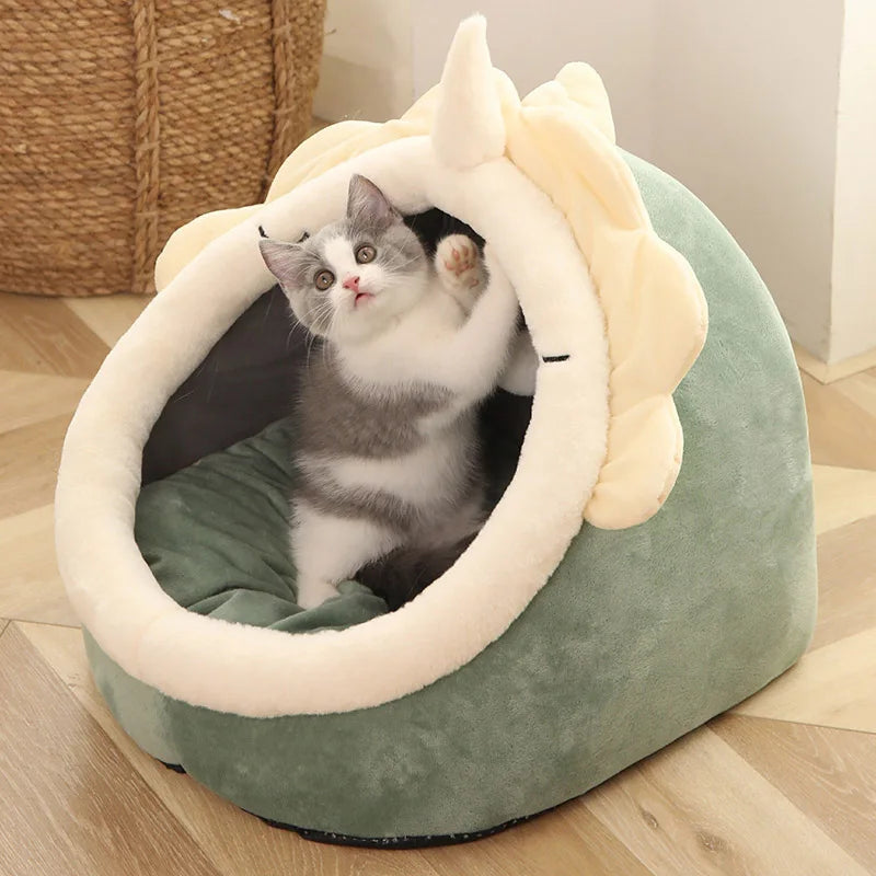 Deep Sleep Cat Cave Bed for Cats & Small Dogs