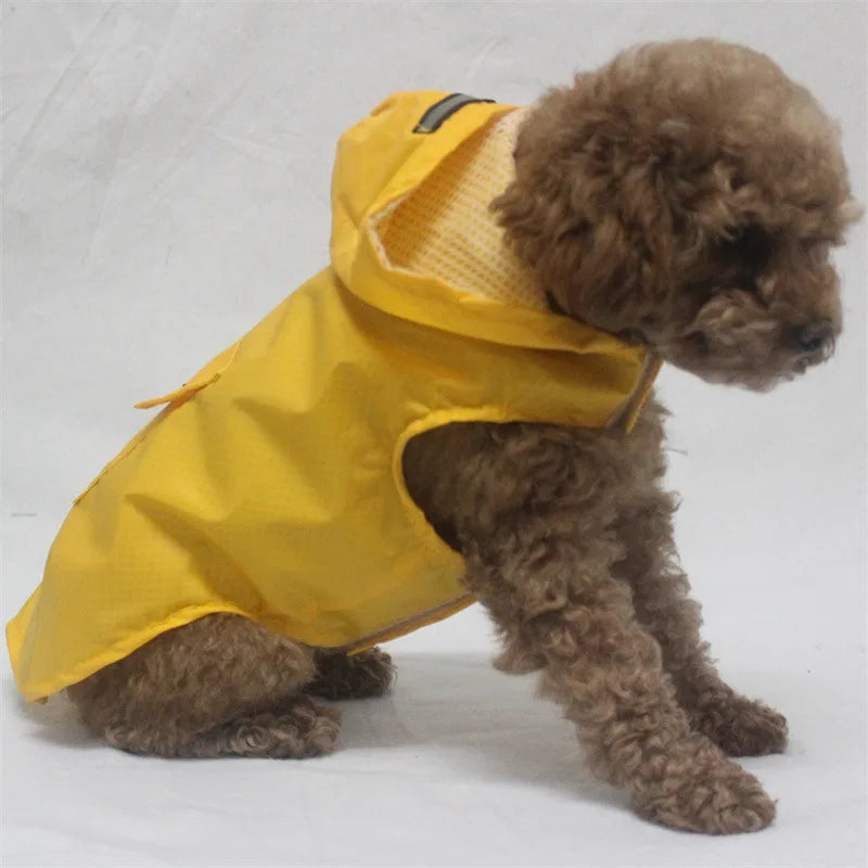 Waterproof Hooded Dog Raincoat