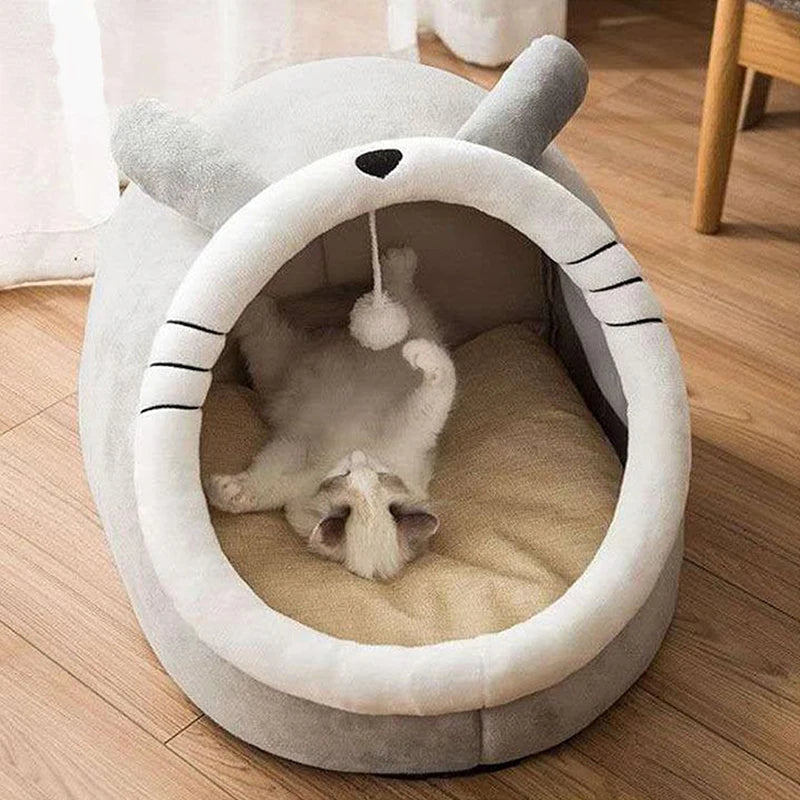 Deep Sleep Cat Cave Bed for Cats & Small Dogs