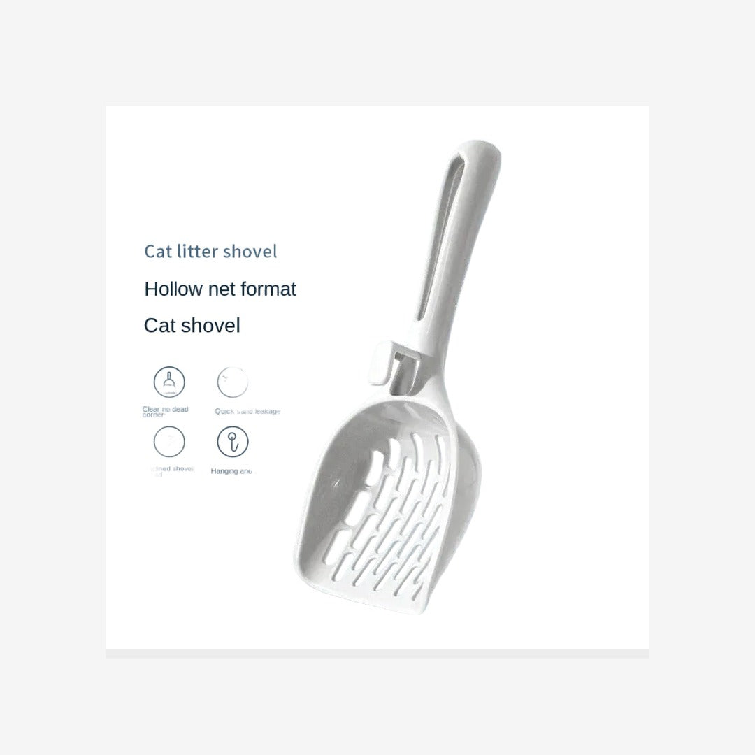 Self-Cleaning Cat Litter Scoop with Base