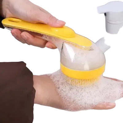 Silicone Pet Bath Brush with Shampoo Dispenser