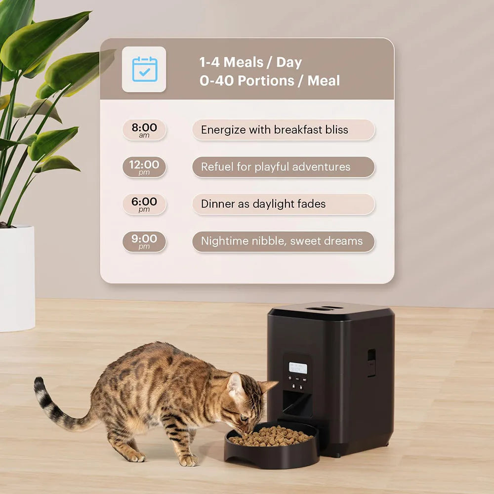 Smart Automatic Pet Feeder with Timed Meal Control