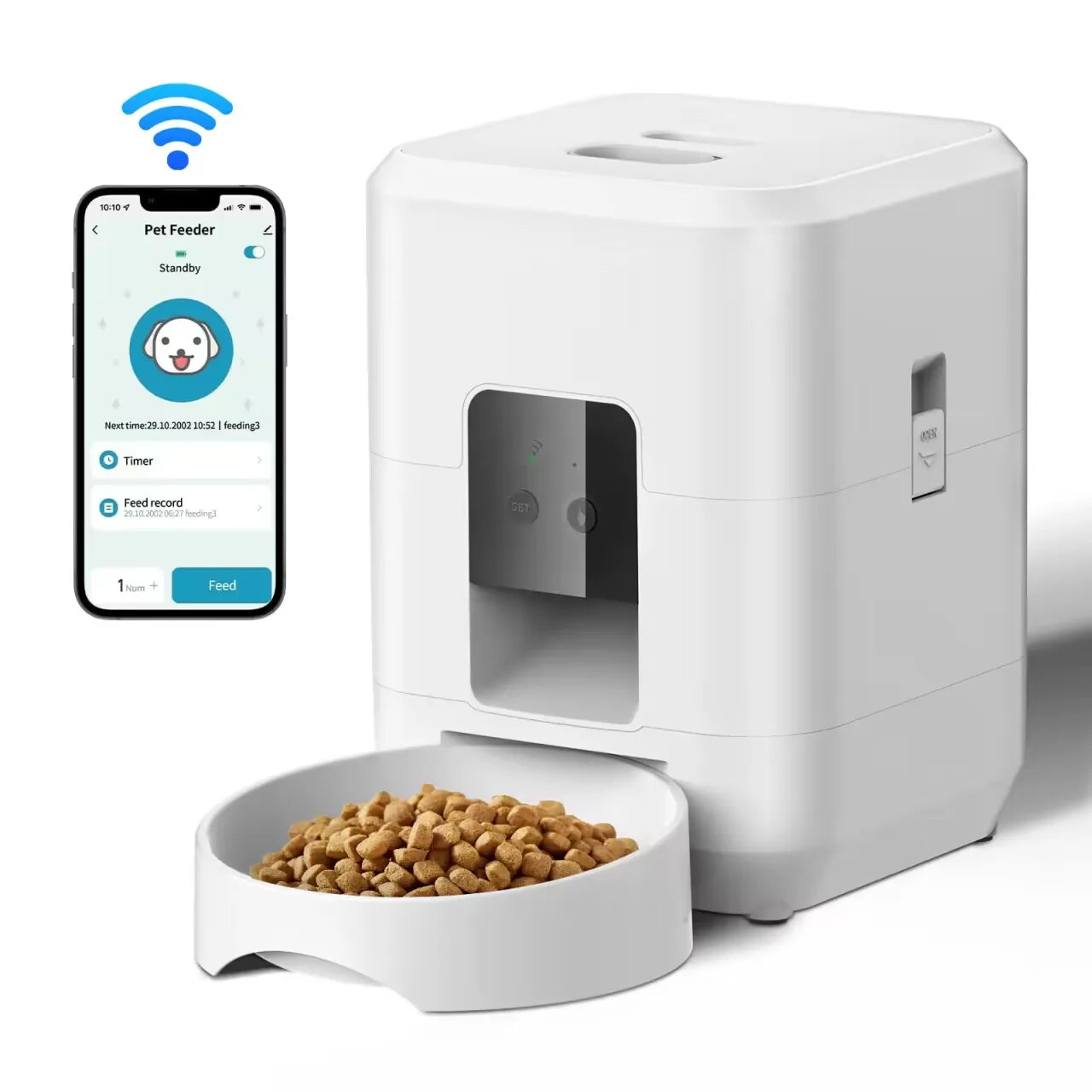 Smart Automatic Pet Feeder with Timed Meal Control