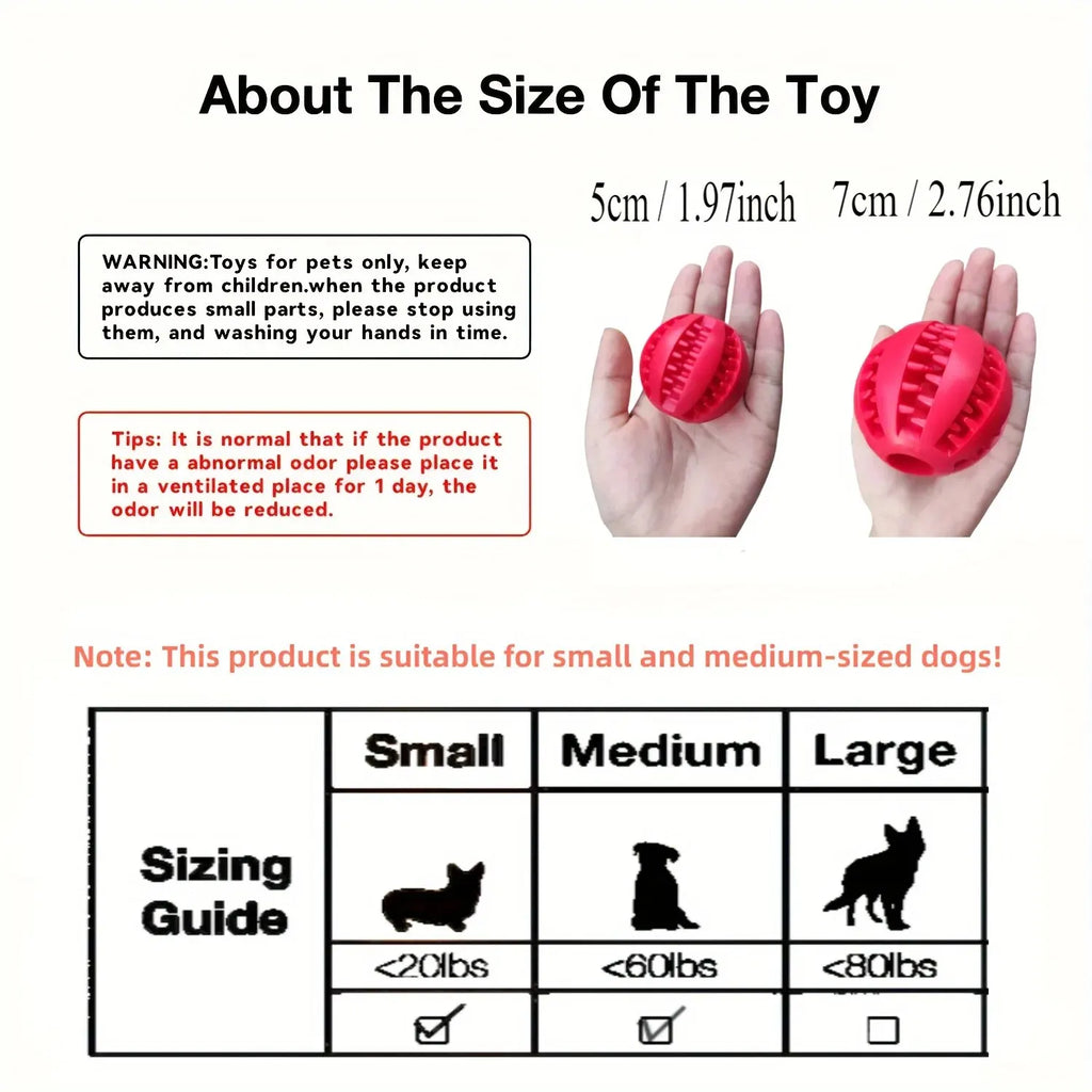 Non-Toxic Dog Treat Chew Ball
