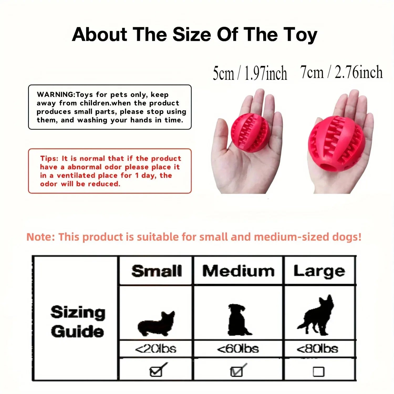 Non-Toxic Dog Treat Chew Ball