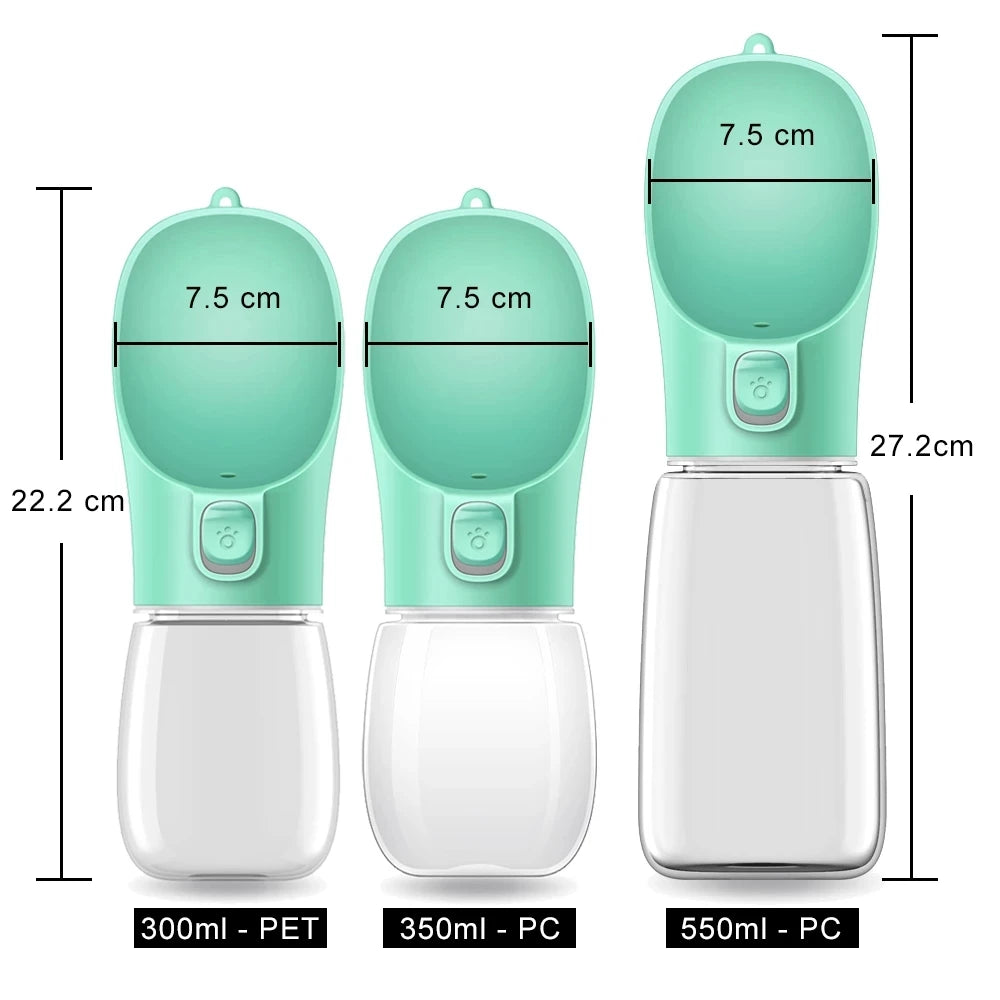 Portable Pet Water Bottle – Leakproof Outdoor Bowl