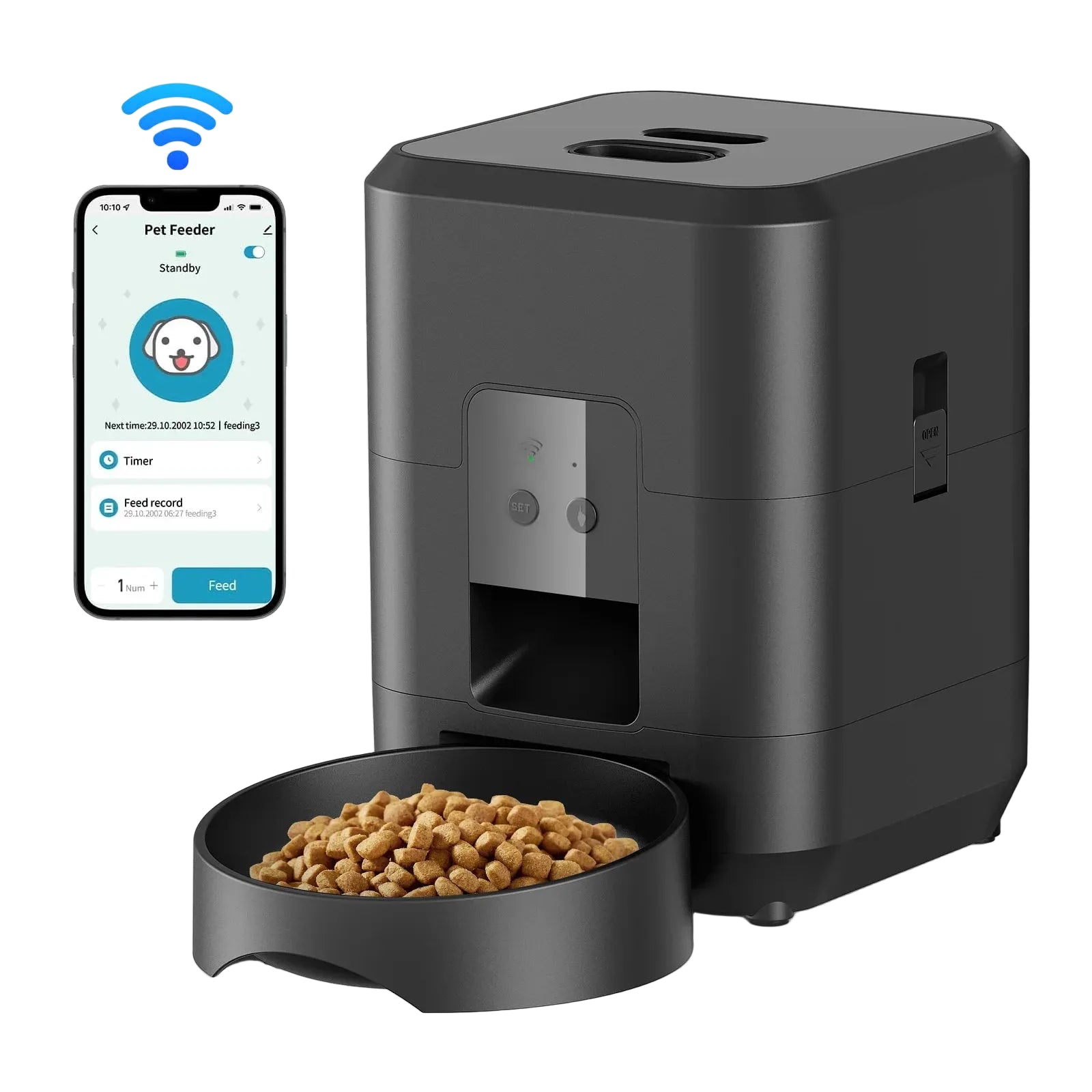Smart Automatic Pet Feeder with Timed Meal Control