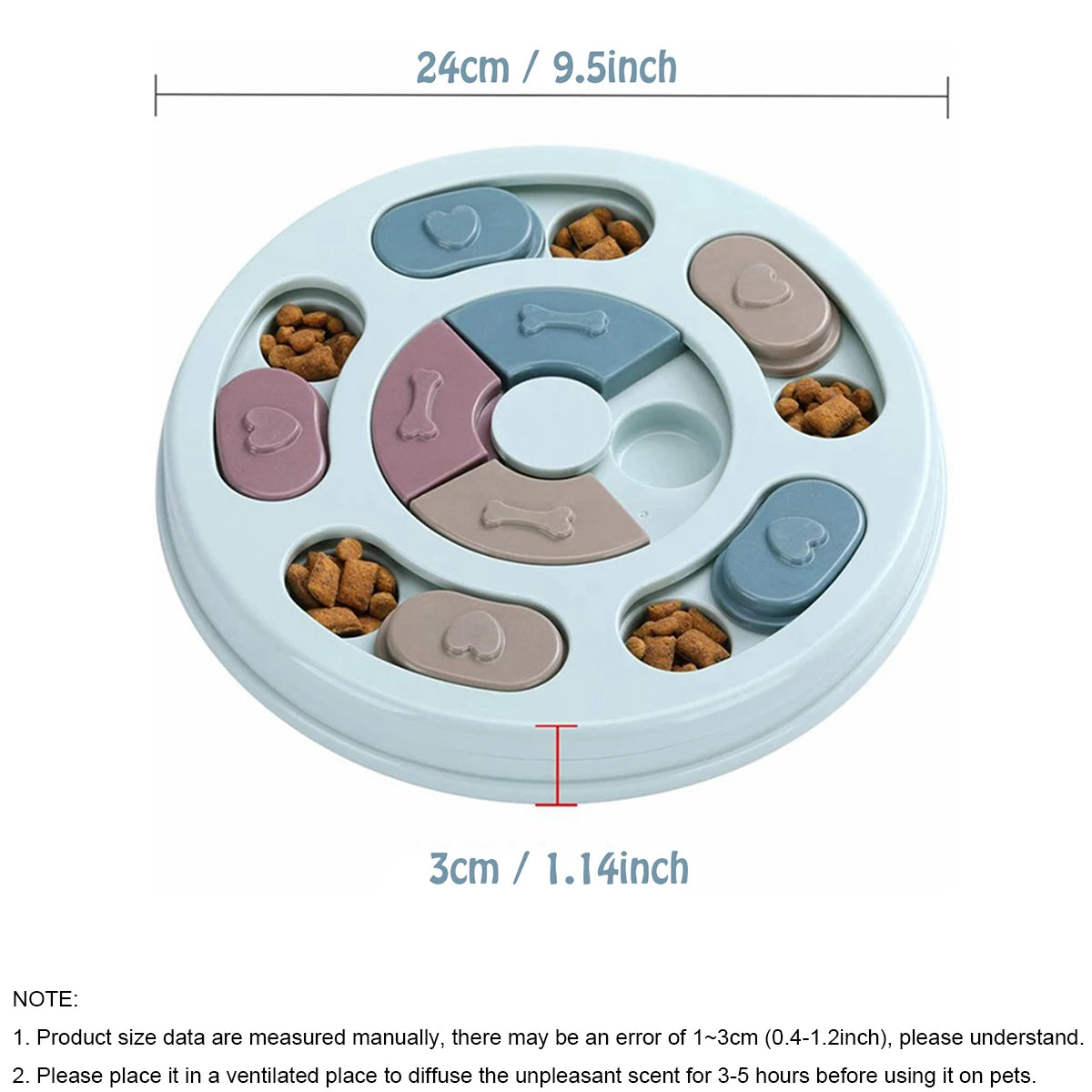 Interactive Slow Feeder Puzzle Bowl for Dogs