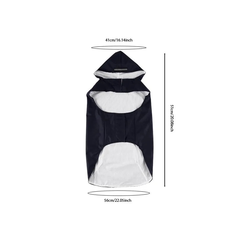 Waterproof Hooded Dog Raincoat