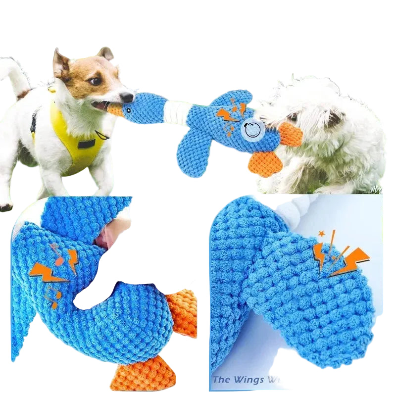 Interactive Squeaky Plush Chew Toy for Dogs & Cats