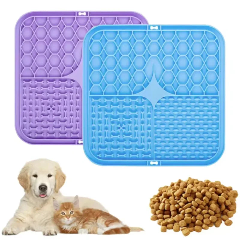 Silicone Lick Mat for Dogs & Cats – Slow Feeder Pad