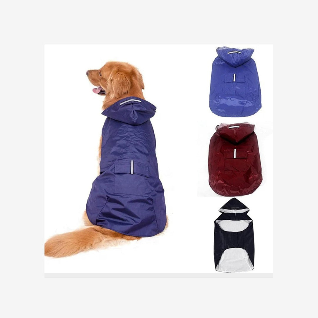 Waterproof Hooded Dog Raincoat