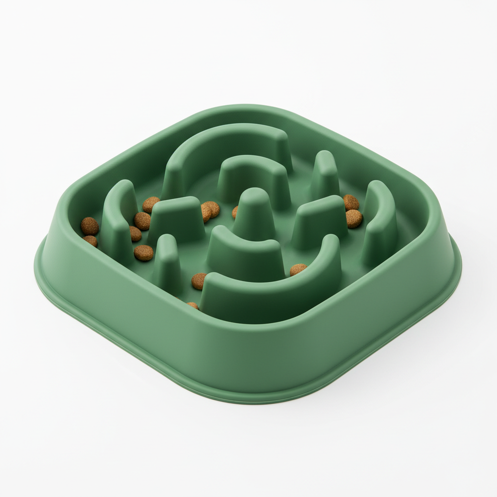 Anti-Choking Slow Feeder Bowl for Dogs & Cats